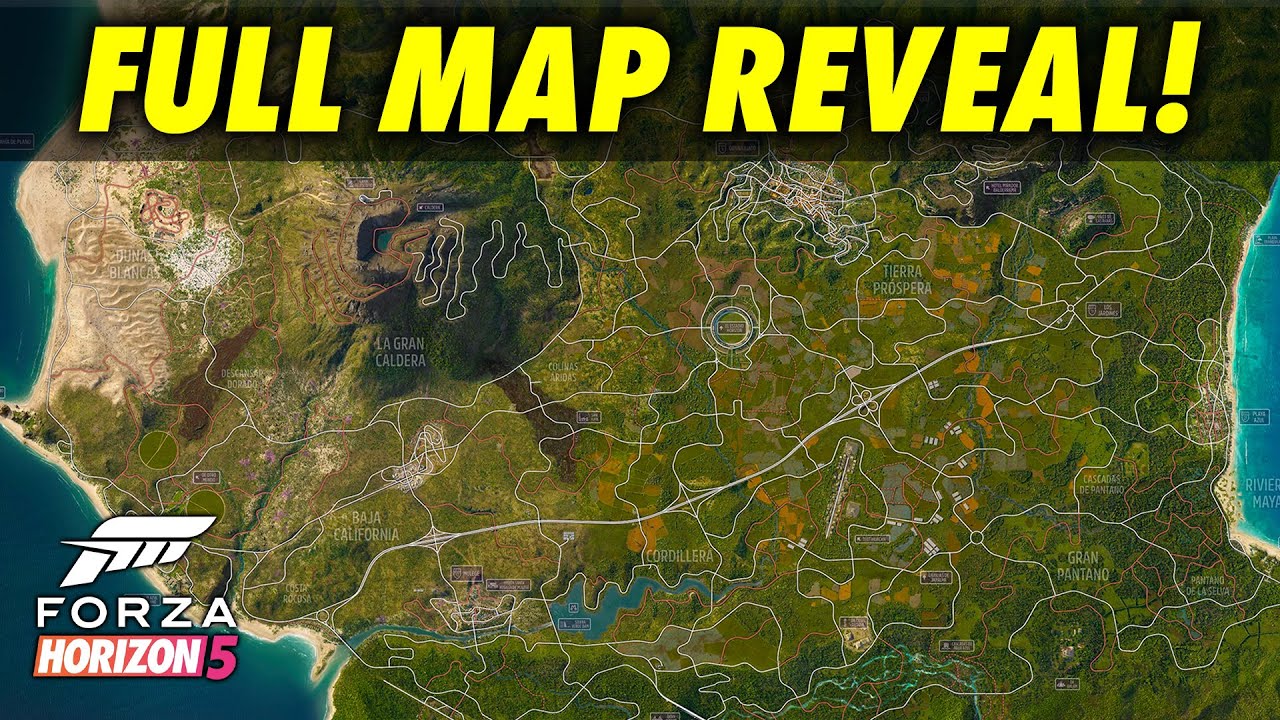 Forza Horizon 5 FULL MAP REVEAL (FH5 Mexico Map Reveal) - YouTube