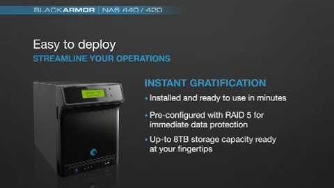 Seagate BlackArmor NAS 440 / 420 Deployment Demo