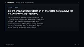 Secure Boot, Boot Passwords, and BIOS Passwords Explained (CompTIA A+ 220-1201 3.5) screenshot 4