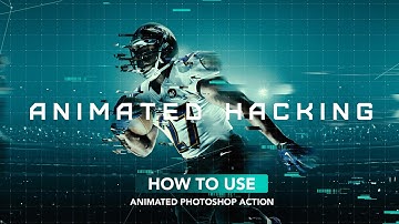 How to use - Animated Glitch Photoshop Action
