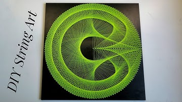 DIY String Art Mandala Tutorial UV light