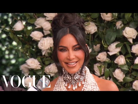 Kim Kardashian on Her Pearly Met Gala Look | Met Gala 2023 | Vogue