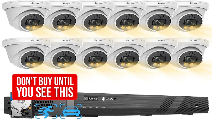 4COVR 4K PoE Security Camera System 16 Channel 2 Way Talk & Smart - B0D9H25FZP