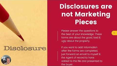 Walking a Seller Through the Listing Disclosure Process