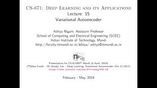 CS671_Topic-15 (PART-B):  Variational Autoencoder