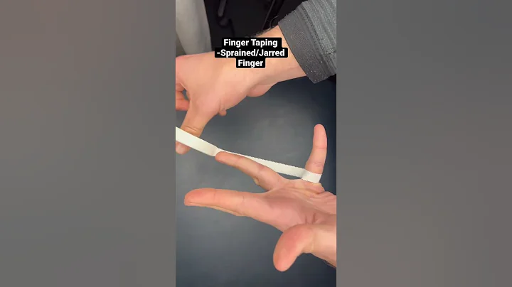 Finger Taping - Sprained/ Jarred Finger #taping #physicaltherapy #strapping #sporttape #sportstaping