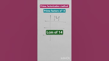 Prime factorization of 14 | lcm of 14  | 14 ka lcm#lcm #lcmbhagvidh #lcmtricks #primefactorisation