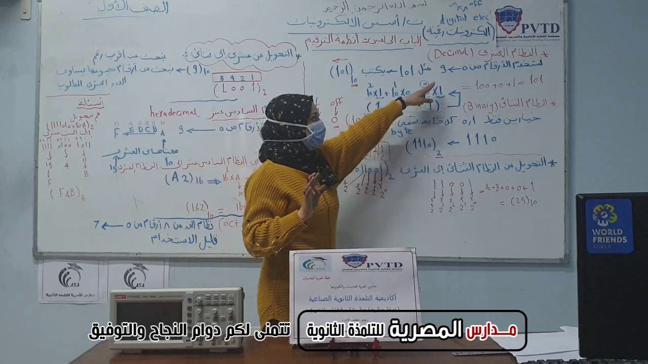 أنظمة الترقيم   قسم الحاسب الالي والإلكترونيات والهاتف المحمول   الصف الأول