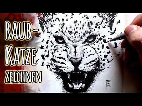 Video: Wie Zeichnet Man Einen Leoparden Mit Einem Bleistift