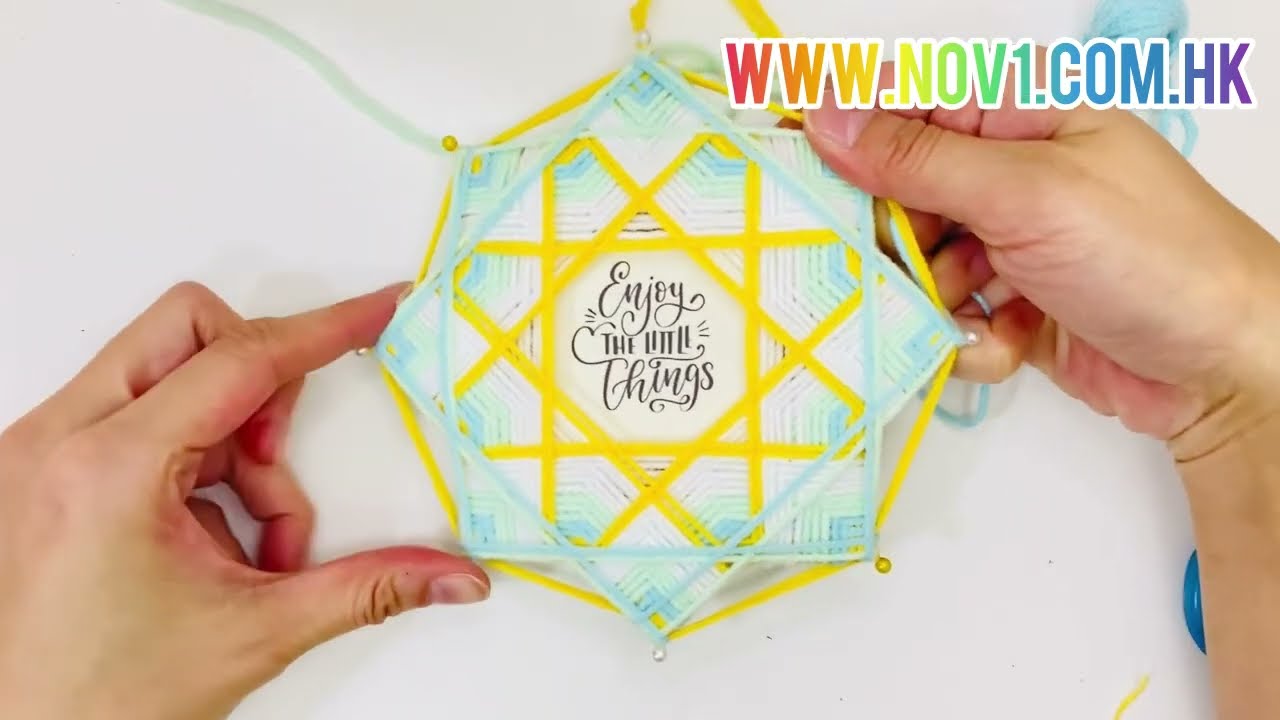 繞線曼陀羅7 weaving mandala tutorial 7 - YouTube