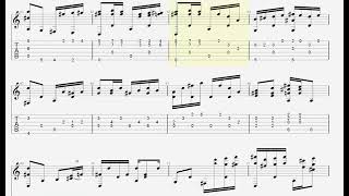 The Entertainer Fingerstyle Guitar TAB