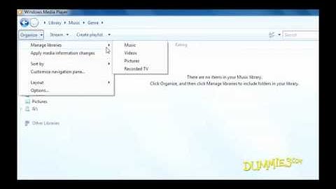 How to Tell Windows Media Player 12 Where Your Media Files Are Kept For Dummies