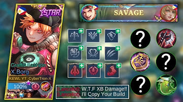 NEW X.BORG BURST BUILD & EMBLEM SET 2023 = AUTO SAVAGE!! - MLBB
