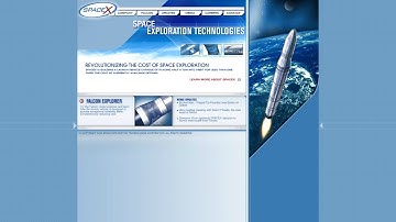 SpaceX flash website in 2002