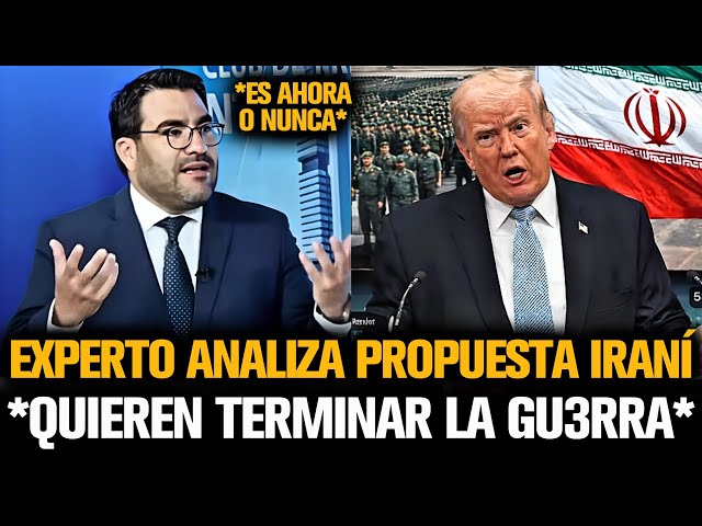 EXPERTO ANALIZA PROPUESTA IRANÍ PARA TERMINAR LA GU3RRA