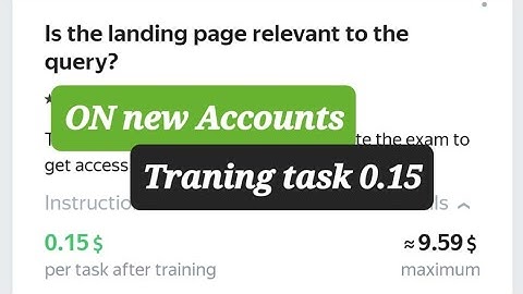 Is the landing page relevant to the query? / traning task 0.15