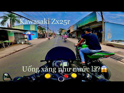 Video Kawasaki Zx25r có hao xăng hay không? Nói về mức tiêu... - youtube