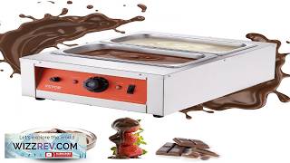 VEVOR Chocolate Tempering Machine 17.6 Lbs 2 Tanks Chocolate Melting Pot TEMP