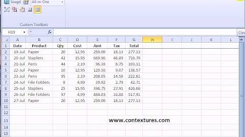Remove Custom Toolbar from Add-Ins Tab in Excel 2007