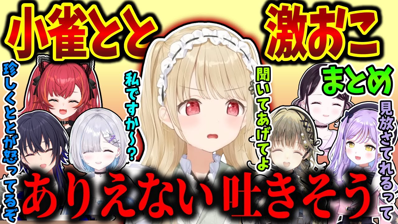 いつも穏やかな”ぶいすぽの良心”小雀ととの怒っているシーンまとめ【ぶいすぽ/小雀とと/切り抜き】