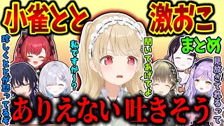 いつも穏やかな”ぶいすぽの良心”小雀ととのガチギレまとめ【ぶいすぽ/小雀とと/切り抜き】