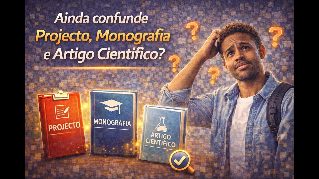Diferenças entre Projecto de Pesquisa, Monografia e Artigo Científico