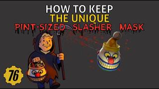 How To Keep The Unique Pint-Sized Slasher Mask Misc -Fallout 76