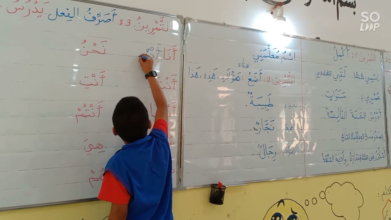 مراجعة في اللغة العربية، السنة الثالثة ابتدائي