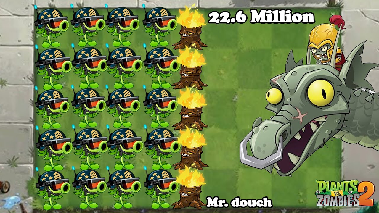 Plants vs. Zombies 2 - Mega Gatling Pea Arena! - Gameplay Walkthrough ...