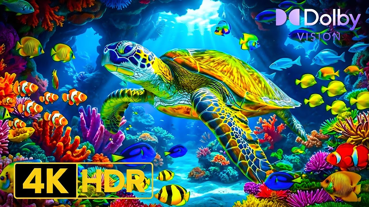Secrets of the Atlantic 8K HDR | Magical Underwater Life | Dolby Vision
