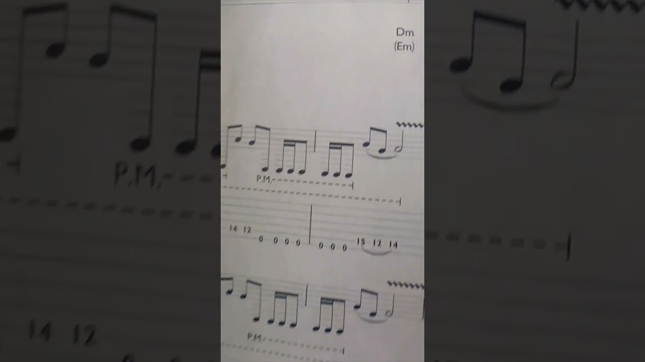 Bullet ScreamAimFire Staff Notation 