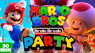Super Mario Brain Break Party 🍄 Freeze Dance & Run 🍄 Just Dance 🍄 Mario Challenge 🍄 Matthew Wood