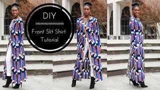 DIY | How To | Front Slit Shirt Tutorial Part 1