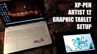 XP-PEN Artist Tablet 12 11.6 Inch Setup and Cables