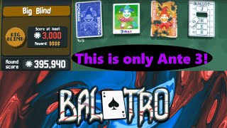 My most broken Balatro run thus far