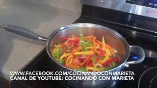 pimientos salteados