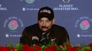 Rose Bowl Post  Game: Ohio State Head Coach Ryan Day, LB Cody Simon, WR Jeremiah Smith