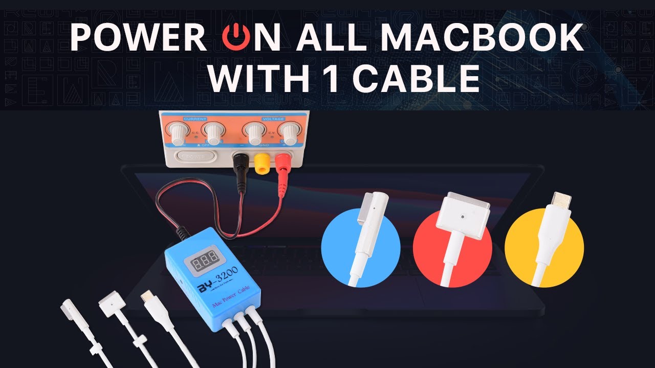 Power ON All MacBook with 1 Cable MacBook Power Cable (BY3200) YouTube