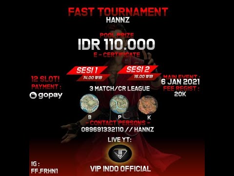 Fast Tournament Online By Hanz Free Fire Indonesia 2020 Youtube