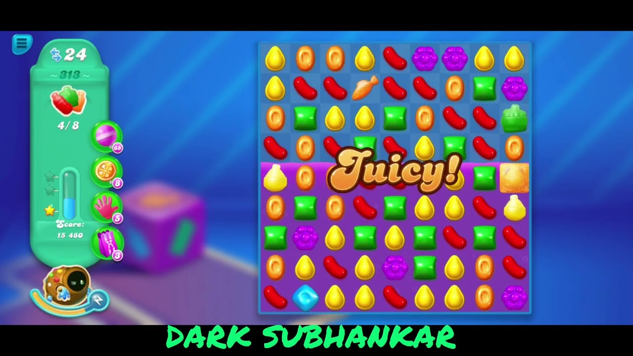 Candy Crush Soda Saga. Level 313.⭐⭐⭐ Star.Level 313 Help.@Subhankar0002.