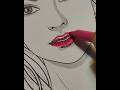 how to paint a beautiful girl #art #drawing #howtodraweasy #abstract #acrylic #sajdekiyehainlakho