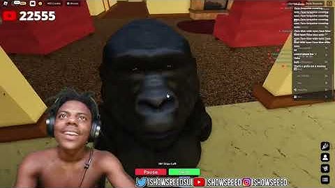 Ishowspeed meets a MONKEY on Roblox 🦍😭
