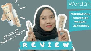 REVIEW LENGKAP WARDAH LIQUID FOUNDATION & CONCEALER - MURAH DAN BAGUS || Nabilla Surya lestari