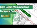 Cara Cepat Memindahkan Data pada Baris Tertentu di Excel