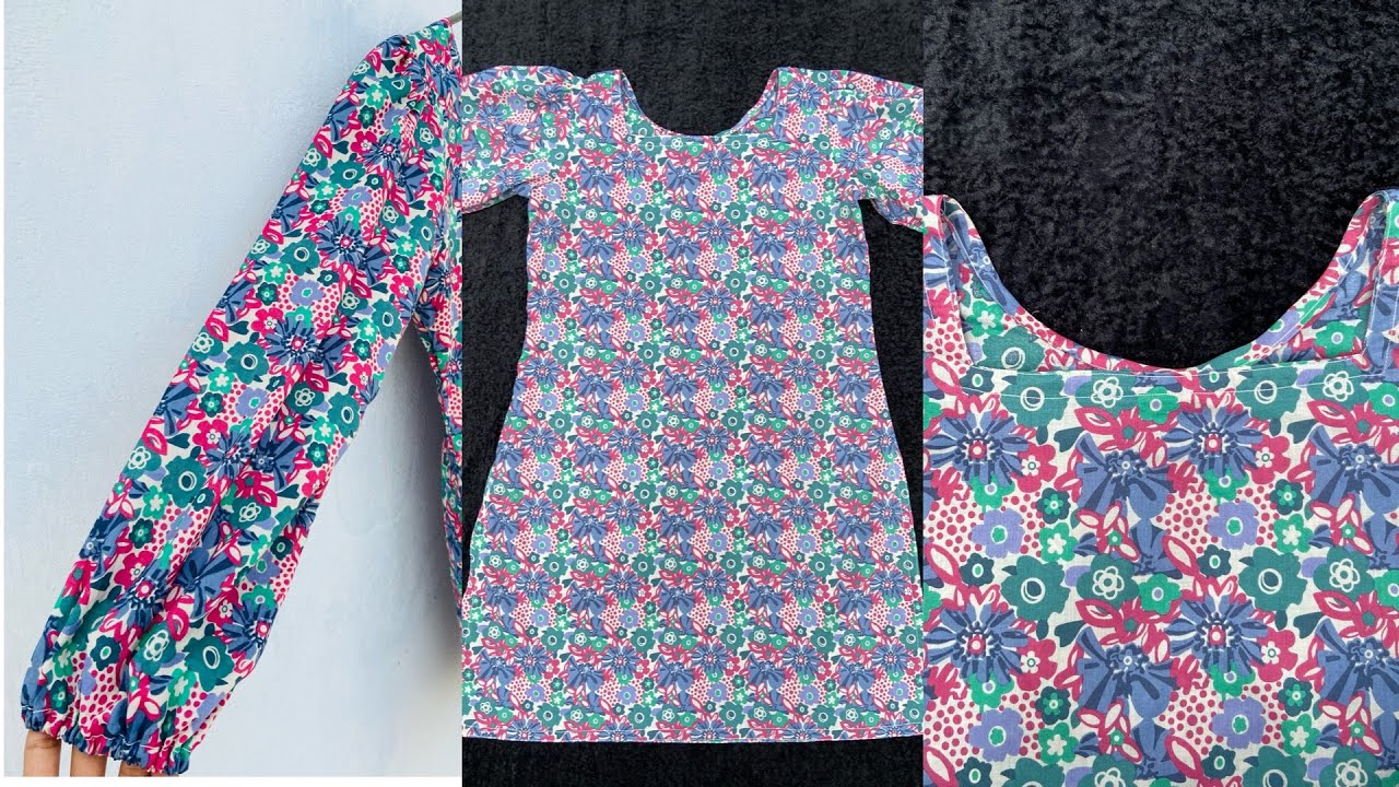 Stylish Short Kurti Design | Square Neck Design | Balloon Sleeeves ...