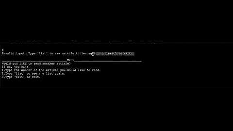 CLI scraper Screen clip walkthrough