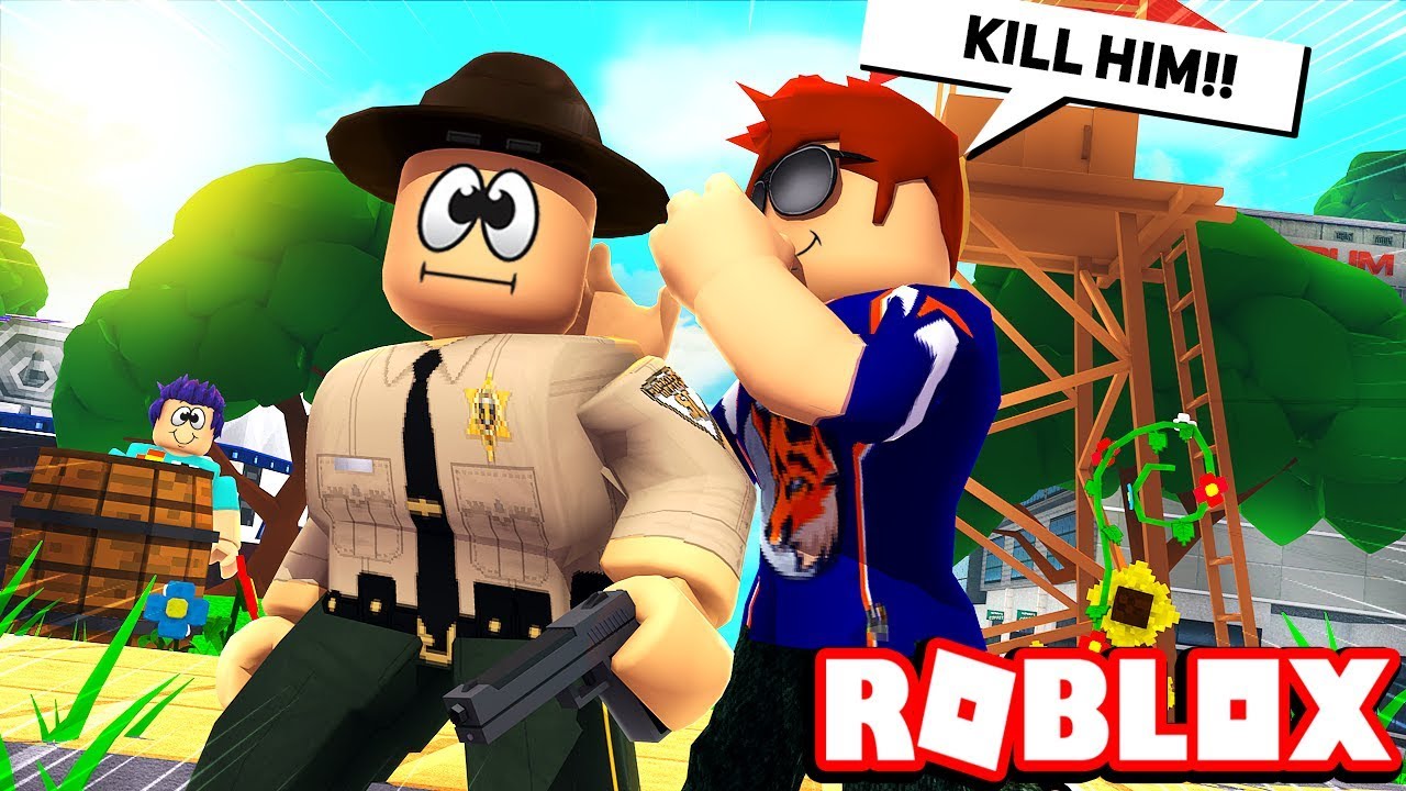 Getting The Sheriff To Kill My Innocent Friend Roblox Murder - roblox cant join friends game xbox one woozlo roblox flee