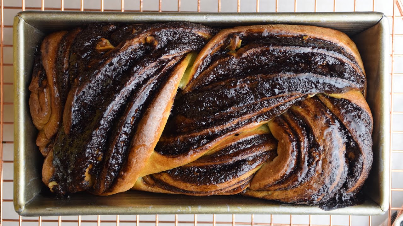 BABKA DE CHOCOLATE (ROSCA TRANÇADA DE CHOCOLATE) | BOLOS BAFÔNICOS