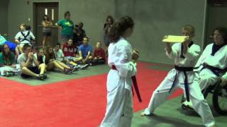 Emily sliding side axe kick