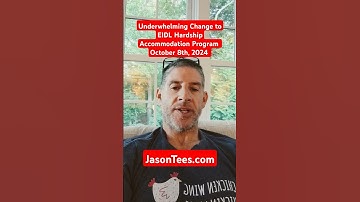 Underwhelming change to SBA EIDL hardship accommodation program - October 8th, 2024